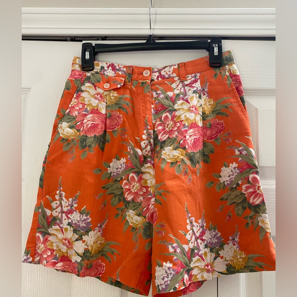 EUC Ralph Lauren 100% Linen shorts size 4  $30